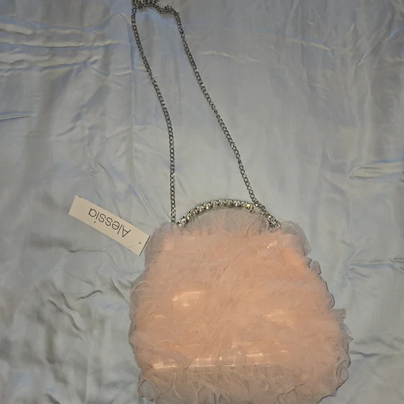 Alessia Crystal Crossbody Satchel Purse Nwt - Picture 4 of 9